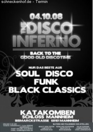 Disco Inferno Werbeplakat