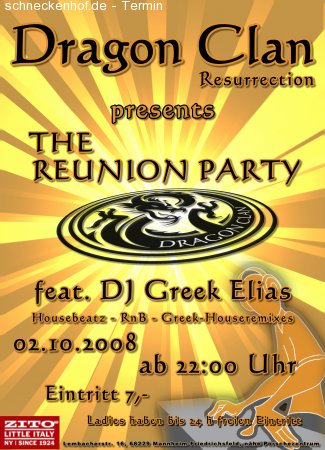 Reunion Party Werbeplakat