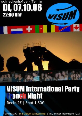 VISUM International Party Werbeplakat