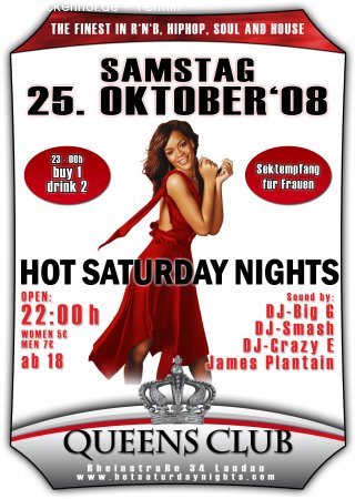 hotsaturdaynights Werbeplakat