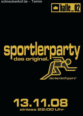 Sportlerparty Werbeplakat