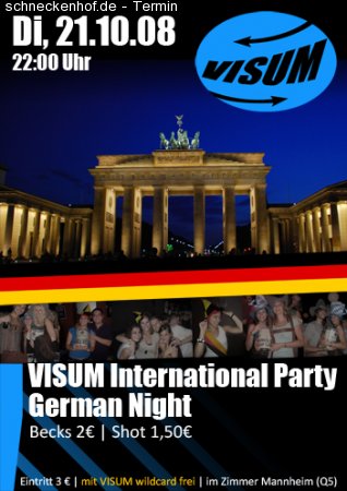 International Party Werbeplakat