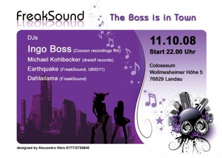 Ingo Boss( Cocoon Recordings) Werbeplakat