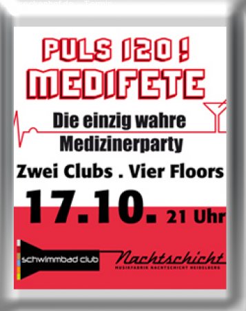 Puls 120 Medifete Werbeplakat