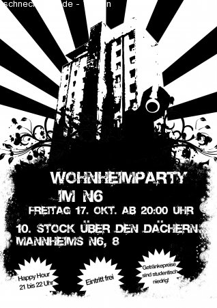 N6 Party Werbeplakat