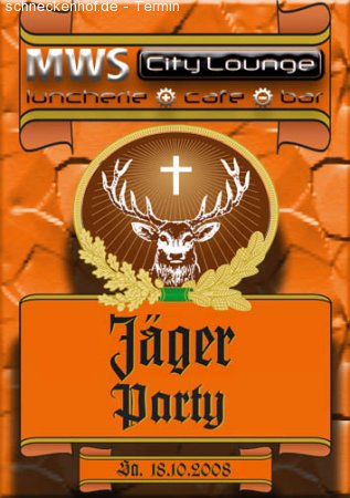 Jäger Party Werbeplakat