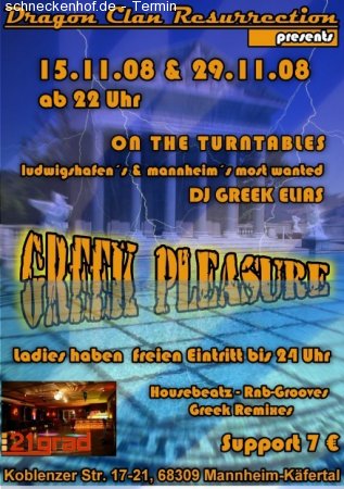 Greek Pleasure Nights Werbeplakat