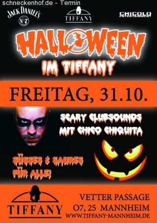 HALLOWEEN im Tiffany Werbeplakat