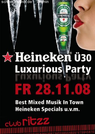 Heineken Ü30 Luxurious Party Werbeplakat