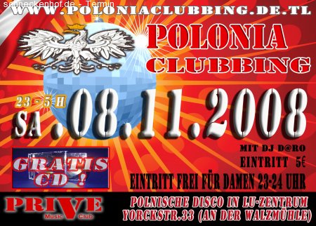 Polnische Disco Werbeplakat