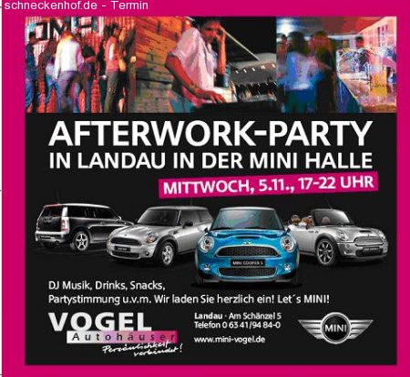 After-Work-Party Werbeplakat