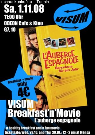 VISUM Breakfast'n'Movie Werbeplakat