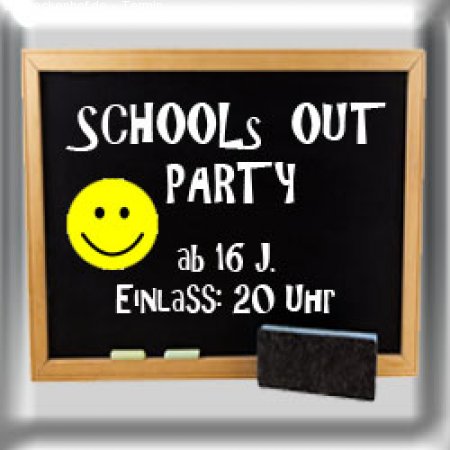 Schools out Party Werbeplakat