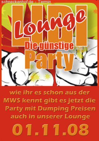 Lidi Lounge Party Werbeplakat