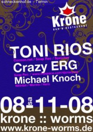 TONI RIOS @ Krone Worms Werbeplakat