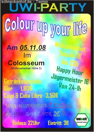 Color up your life Werbeplakat