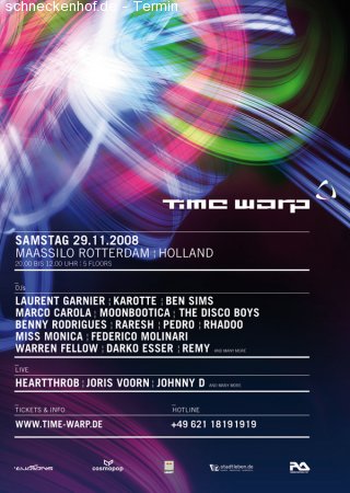 Time Warp Rotterdam Werbeplakat