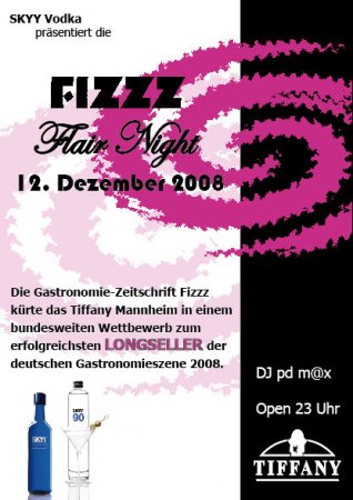 Fizzz Flair Night Werbeplakat