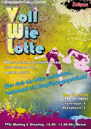 Voll Wie Lotte Werbeplakat