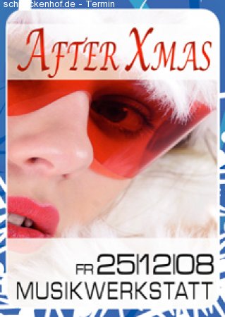 AFTER X-MAS PARTY Werbeplakat