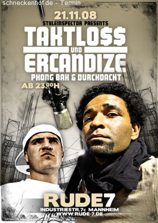 Taktlo$$ & Ercandize LIVE Werbeplakat