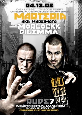 Marteria & Morlockk Dilemma Werbeplakat