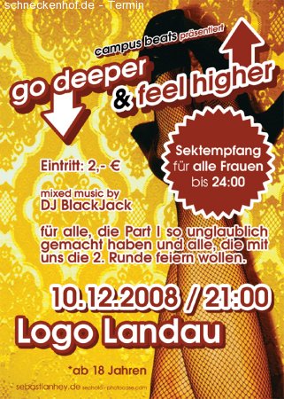 Go deeper, Feel higher Vol. II Werbeplakat