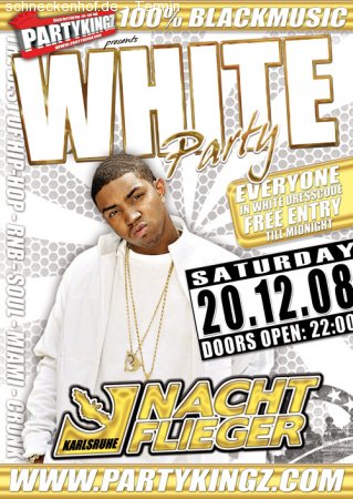 PARTYKINGZ' WHITE PARTY Werbeplakat