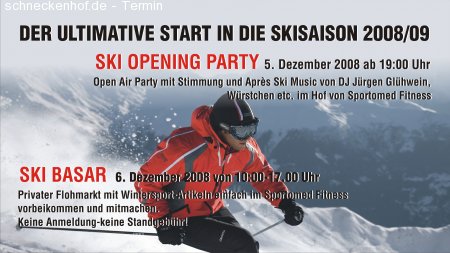 Ski Opening Party Werbeplakat
