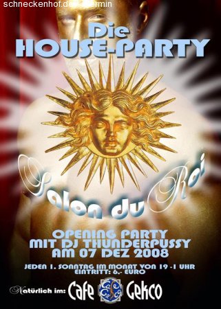 Salon du Roi, die Houseparty Werbeplakat