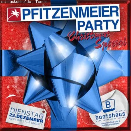 Pfitzenmeierparty Xmas Edition Werbeplakat