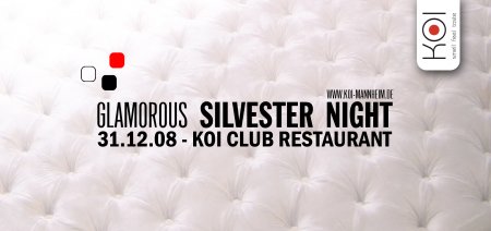 Glamourous Silvester Night Werbeplakat