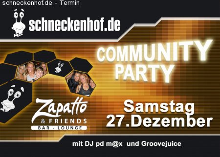 Community Party Werbeplakat