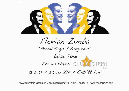 Florian Zimba Afro Beat LIVE Werbeplakat