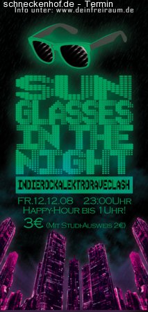 Sunglasses in the night Werbeplakat