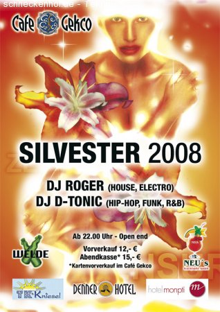 Silvester Party Werbeplakat