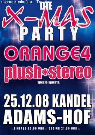 Die X-Mas-Party 2008 Werbeplakat