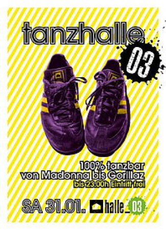 Tanzhalle Werbeplakat