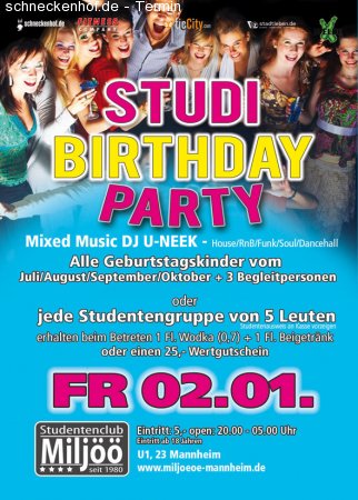 Birthday Party Werbeplakat