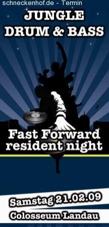 DnB FFWD Resident Night Werbeplakat