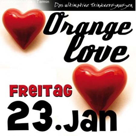 Orange Love Werbeplakat