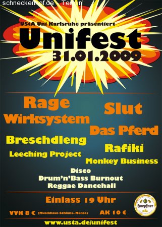 UStA Uni Winterfest 2009 Werbeplakat