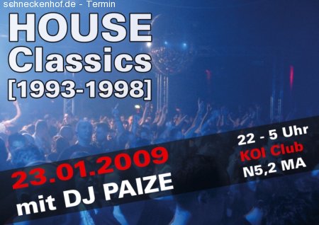 HOUSE CLASSICS Werbeplakat