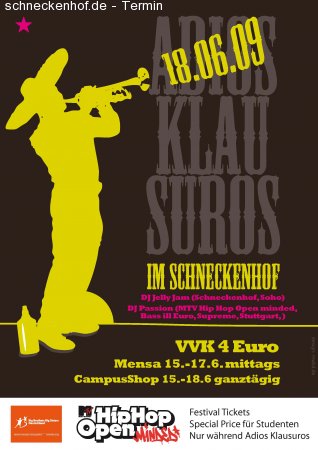 Adios Klausuros Werbeplakat