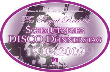 schmutziger Disco Donnerstag Werbeplakat