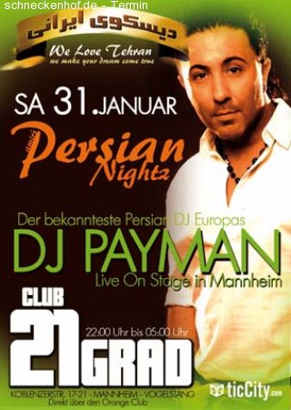 PERSIAN NIGHTZ Werbeplakat