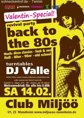 Revival Party back to the 80s Werbeplakat