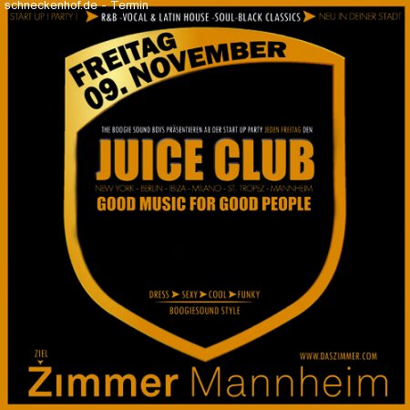 Juice Club Werbeplakat