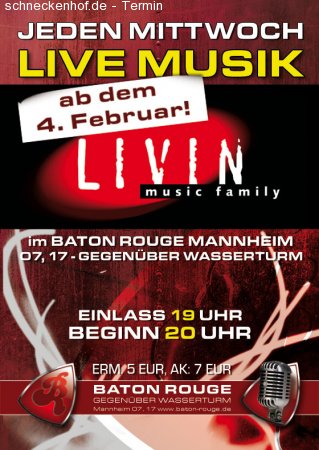 Live Lounge (Livin Music Fam.) Werbeplakat