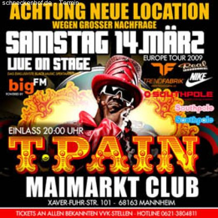 T-Pain Live on Stage Werbeplakat